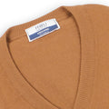 Sweater - Vicuna V-Neck Knitted
