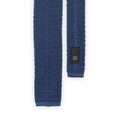 Tie - Plain Knitted Silk Square Cut