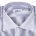 Striped White Double Cuff Shirt