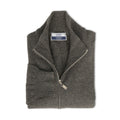 Cardigan - Grey Cashmere Zipped