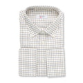 Shirt Tricolour Checked Patterns Double Cuff Button Down Collar