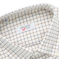 Shirt Tricolour Checked Patterns Double Cuff Button Down Collar