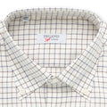 Shirt Tricolour Checked Patterns Double Cuff Button Down Collar