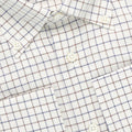Shirt Tricolour Checked Patterns Double Cuff Button Down Collar