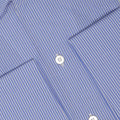 Shirt - CANNES Striped Sea Island Cotton Double Cuff