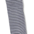 Houndstooth Navy and White Scotland Thread Long Socks