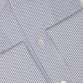 Shirt - CANNES Striped Sea Island Cotton Double Cuff