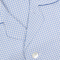 Pajamas - Checkered With Piping Shirt Long Sleeves Buttoned + Pants Cotton