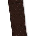 Dots Beech Brown and Sky Blue Scotland Thread Long Socks