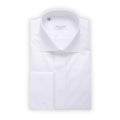Tuxedo Shirt Plain Colour Cotton Double Cuff