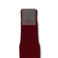 Dots Burgundy and Blue Scotland Thread Long Socks