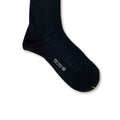 Plain Navy and Blue Plated Scotland Thread Long Socks