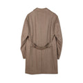 Brown Herringbone Cashmere Coat