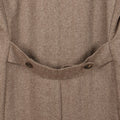 Brown Herringbone Cashmere Coat