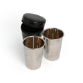 Glasses - Rhodium-Brass Travelling Set - 2 Pieces