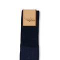 Plain Jeans Blue and Blue Plated Scotland Thread Long Socks