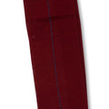 Plain Burgundy and Blue/Light Blue Clocked Scotland Thread Long Socks