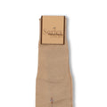 Plain Beige and Red/Light Blue Clocked Scotland Thread Long Socks
