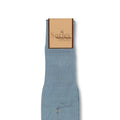Plain Light Blue and Beige/Blue Clocked Scotland Thread Long Socks