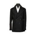 Plain Navy Cashmere Peacoat