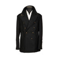Plain Navy Cashmere Peacoat