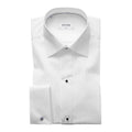 Plissé black tie shirt