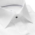 Plissé black tie shirt