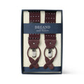 Suspenders - Dotted Cotton & Leather Loops
