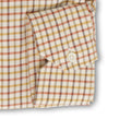 Checked White and Orange Cashmere Shirt