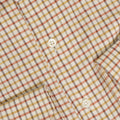 Checked White and Orange Cashmere Shirt