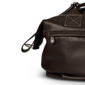Chocolate Brown Leather Travel Bag : LIPARI