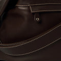 Chocolate Brown Leather Travel Bag : LIPARI