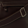 Chocolate Brown Leather Travel Bag : LIPARI