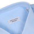 Plain Light Blue Double Cuff Shirt