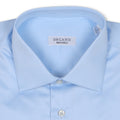 Plain Light Blue Double Cuff Shirt