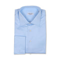 Plain Light Blue Double Cuff Shirt