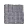Navy Houndstooth Silk Pocket Square