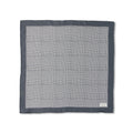 Grey Prince of Wales Silk Pocket Square