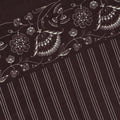 Scarf - Double Face Bandana Print Wool & Silk