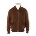 Brown Suede Zipped Jacket