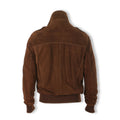 Brown Suede Zipped Jacket