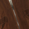 Brown Suede Zipped Jacket