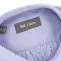 Checked White and Navy Double Cuff Shirt