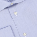 Checked White and Navy Double Cuff Shirt