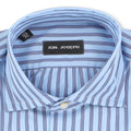 Striped Blue and Navy Double Cuff Shirt