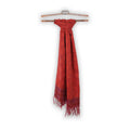 Scarf Bicolour Checked With Fringes Wool