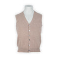Cardigan - Wool & Cashmere V-Neck Sleeveless