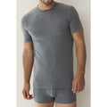 Plain Colour Micromodal Crew Neck Short Sleeves T-Shirt
