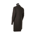 Plain Grey Wool and Cashmere Coat