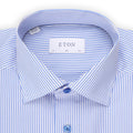 Shirt- Striped Cotton Single Cuff Slim Fit